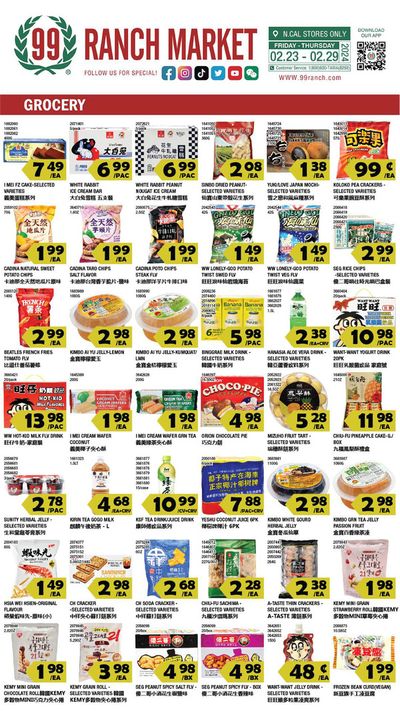 Grocery & Drug offers in Daly City CA | Northern California Grocery in 99 Ranch | 2/27/2024 - 2/29/2024