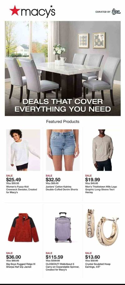 Department Stores offers in Silver Spring MD | Deals That Cover Everything You Need in Macy's | 2/26/2024 - 2/29/2024