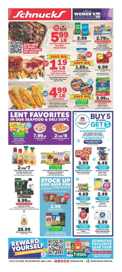 Grocery & Drug offers in Springfield IL | Weekly Ad 28/02 in Schnucks | 2/28/2024 - 3/5/2024