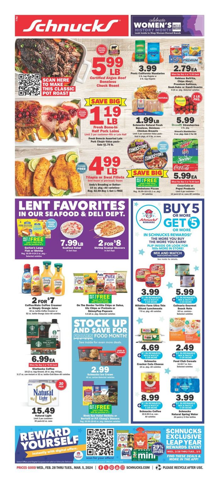 Schnucks catalogue in Clayton MO | Weekly Ad 28/02 | 2/28/2024 - 3/5/2024