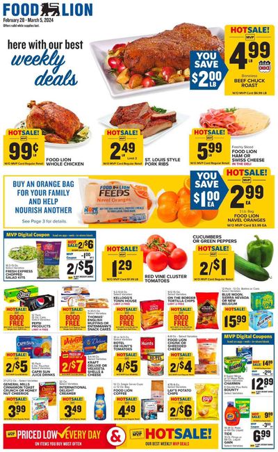 Food Lion catalogue in Wilmington DE | Here With Our Best Weekly Deals | 2/28/2024 - 3/5/2024