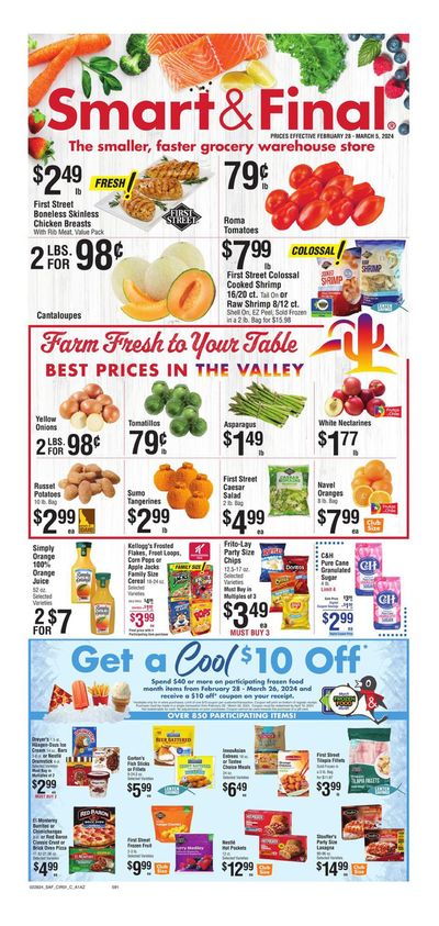 Grocery & Drug offers in Bellflower CA | Farm Fresh To Your Table in Smart & Final | 2/28/2024 - 3/5/2024