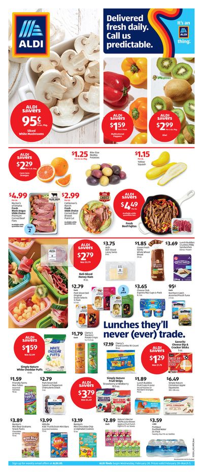 Discount Stores offers in North Hollywood CA | Weekly Ad Aldi in Aldi | 2/28/2024 - 3/5/2024