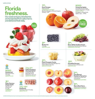 Grocery & Drug offers in Clarkston GA | Publix Florida Strawberries in Publix | 2/29/2024 - 3/5/2024
