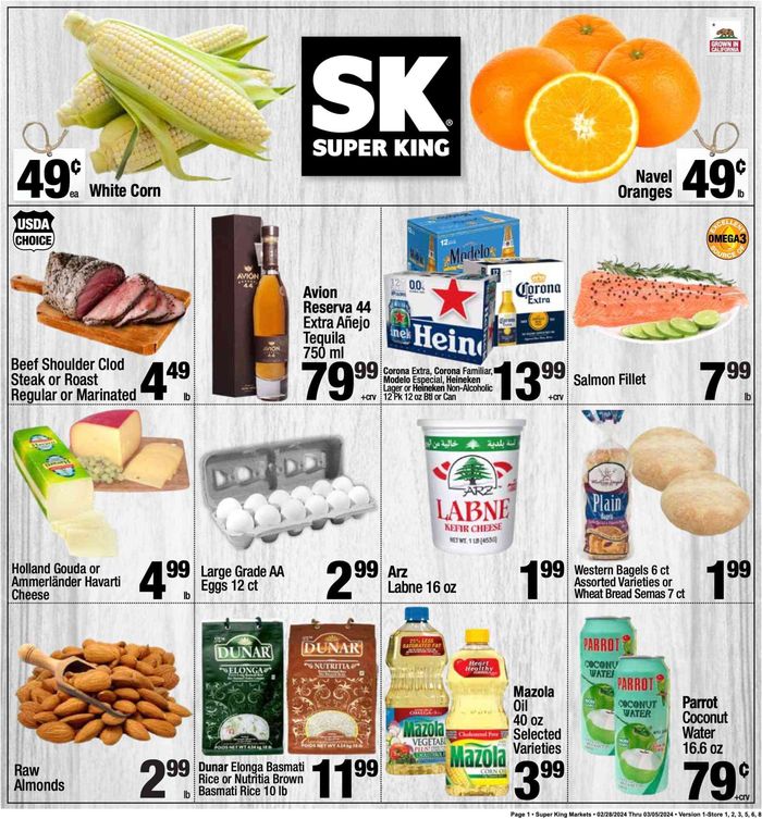 Super King Markets catalogue in Altadena CA | New Weekly add | 2/29/2024 - 3/5/2024