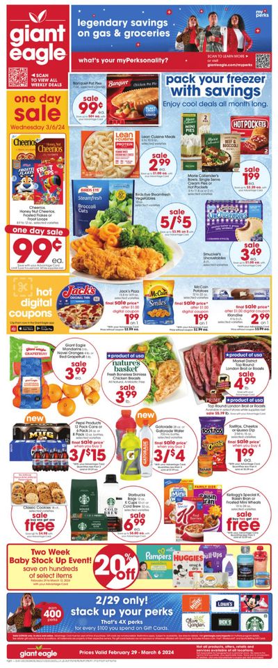 Grocery & Drug offers in Youngstown OH | Giant Eagle 29/02 in Giant Eagle | 2/29/2024 - 3/6/2024