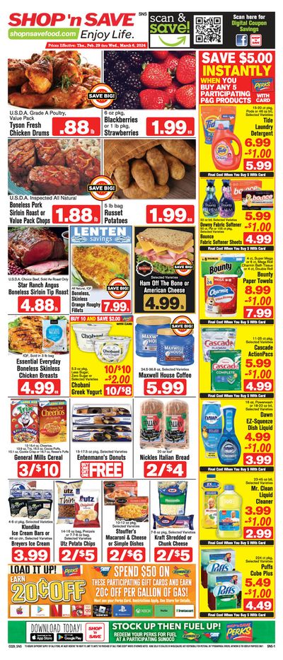 Grocery & Drug offers in Youngstown OH | Save Big in Shop 'n Save | 2/29/2024 - 3/6/2024