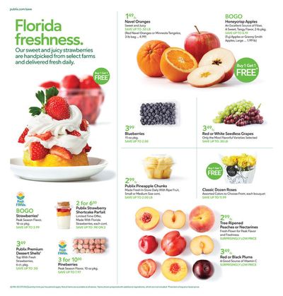 Grocery & Drug offers in Coral Gables FL | Publix Florida Strawberries in Publix | 3/1/2024 - 3/6/2024