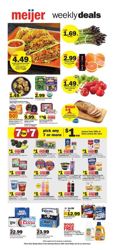 Discount Stores offers in Bloomington IL | Weekly Deals in Meijer | 3/3/2024 - 3/9/2024