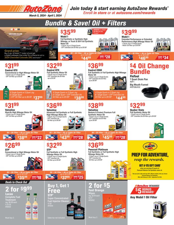 AutoZone Promo Codes & Coupons March 2024 Tiendeo
