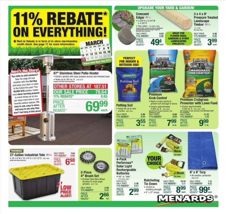 Menards Howard WI 2300 WOODMAN DRIVE Store Hours & Deals Tiendeo