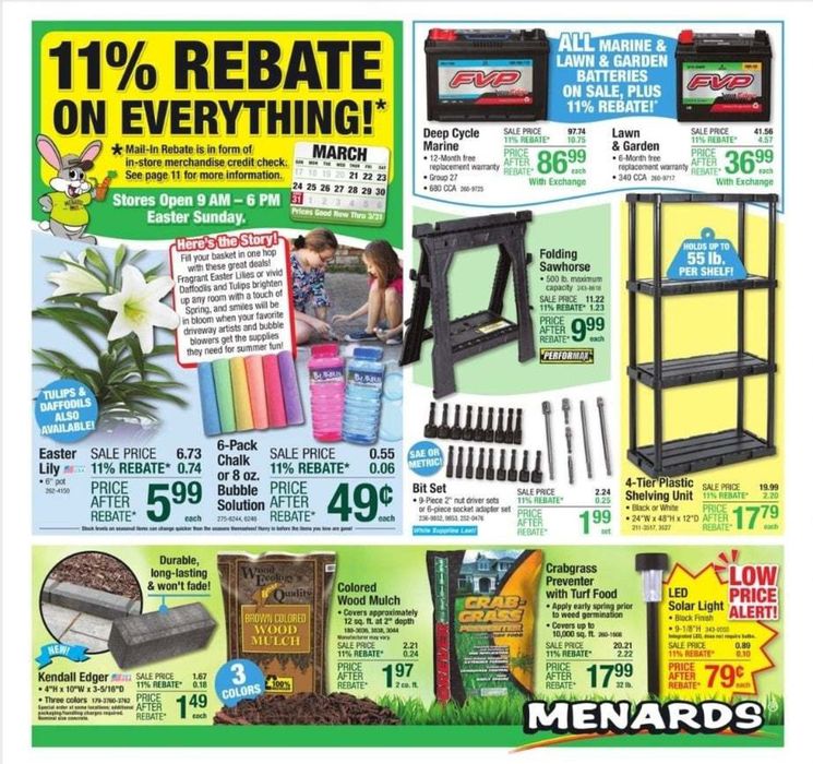 Menards Waterloo IA 1051 E SAN MARNAN DRIVE Store Hours & Deals