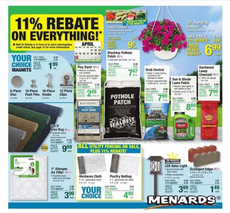 Menards catalogue in Oregon OH | Menards Weekly Ad April 11 – April 21, 2024 | 4/11/2024 - 4/21/2024