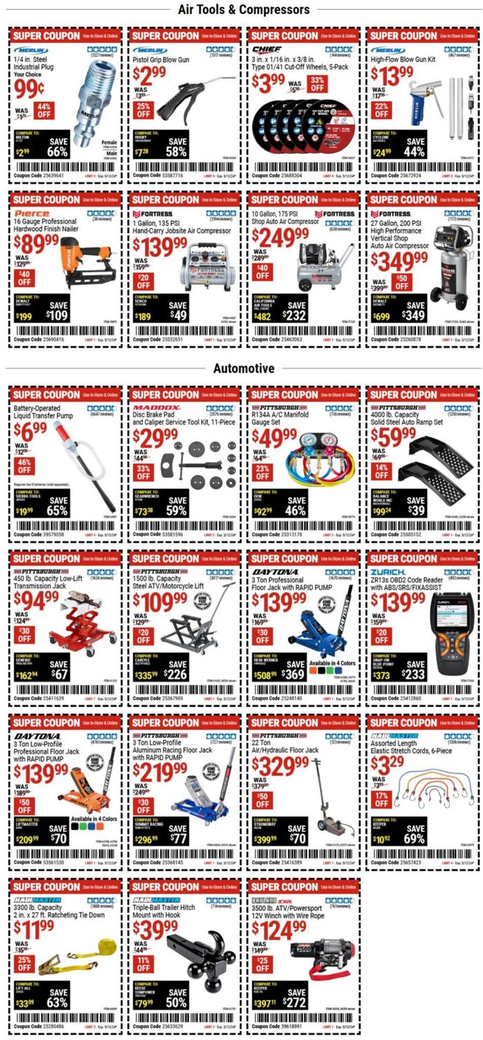 Harbor Freight Tools May 2024 Coupons & Deals Tiendeo