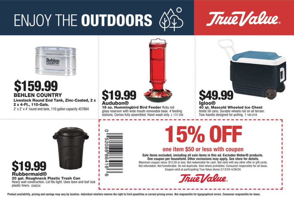 True Value Deals & Catalogues Memorial Day Tiendeo