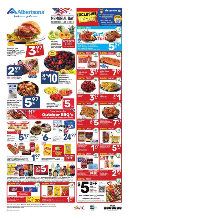 Albertsons in Fort Bliss TX Memorial Day Ads & Coupons Tiendeo
