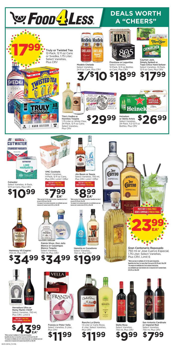Food 4 Less in El Cajon CA Memorial Day Ads & Coupons Tiendeo