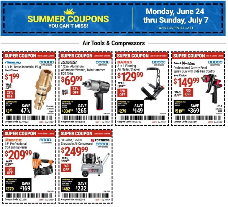 Harbor Freight Tools July 2024 Coupons & Deals Tiendeo