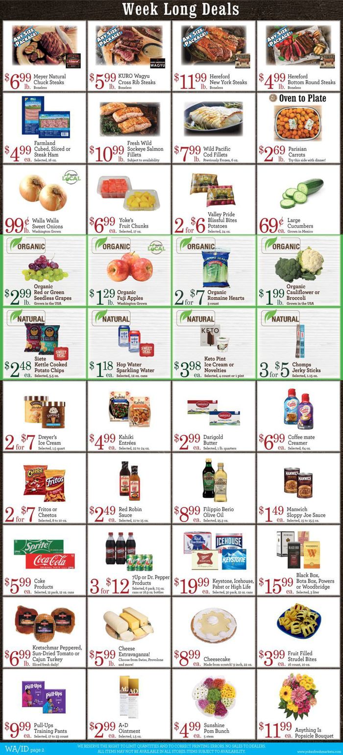 Yoke's Fresh Market Ponderay ID 212 Bonner Mall Way Store Hours