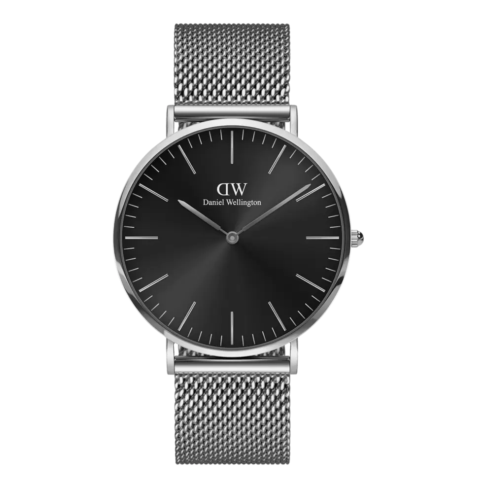 Classic Mesh Onyx - SILVER offers at $209 in Daniel Wellington